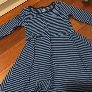Old Navy Kids Dress with Blue and Black Stripes
